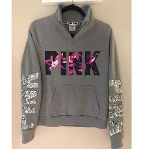 PINK Victoria’s Secret gray sweatshirt small
